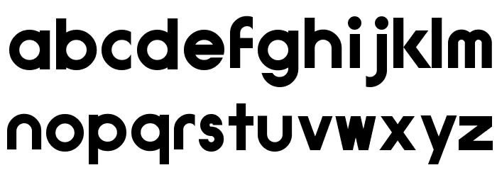 GauFontExpositionW Font LOWERCASE
