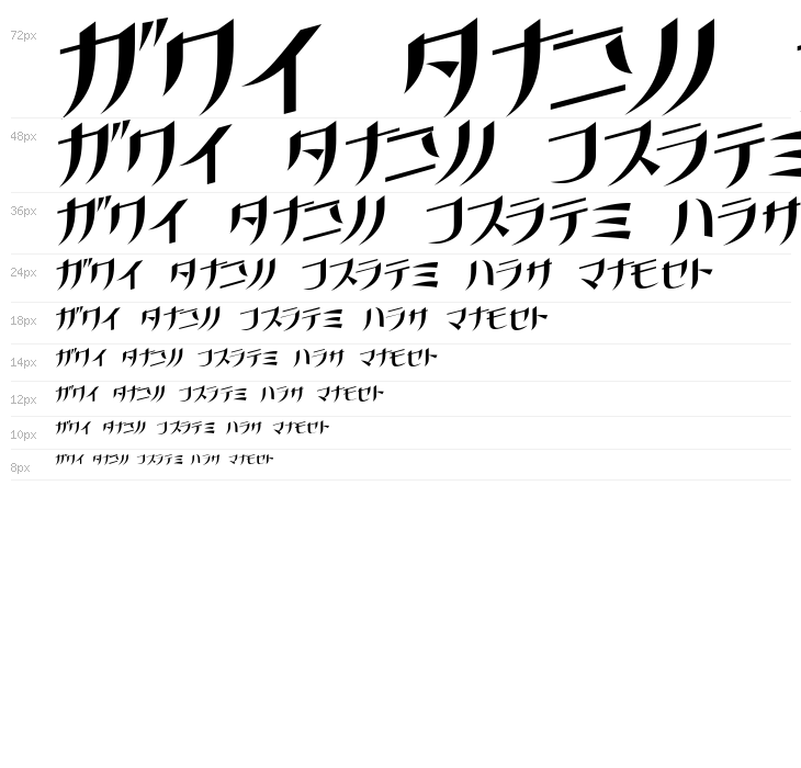 GauFontKusanagi Waterfall