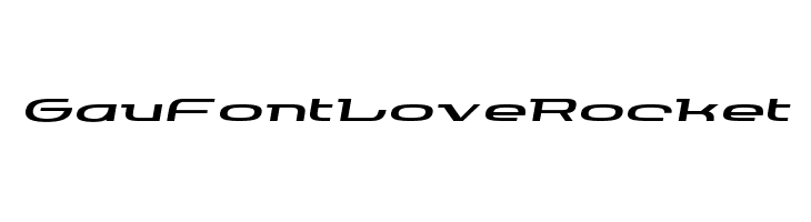 GauFontLoveRocket  font caratteri gratis