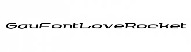 GauFontLoveRocket  Frei Schriftart Herunterladen