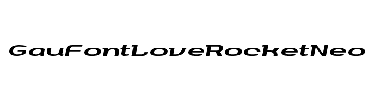 GauFontLoveRocketNeo  font caratteri gratis
