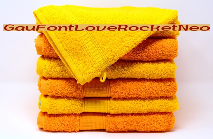 GauFontLoveRocketNeo Font examples