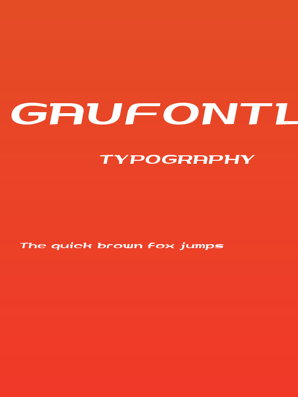 GauFontLoveRocketNeo Poster