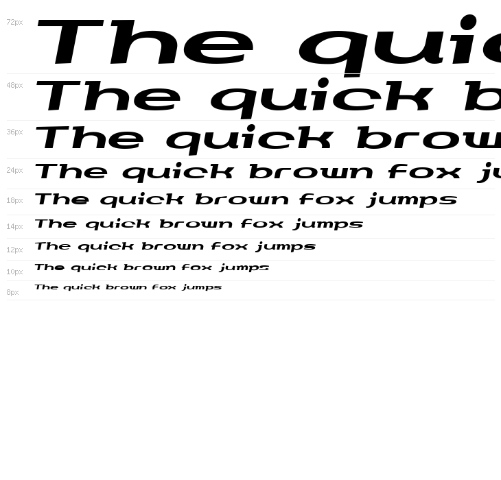 GauFontLoveRocketNeo Waterfall