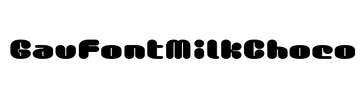 GauFontMilkChoco  Frei Schriftart Herunterladen