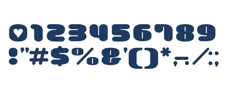 GauFontMilkChoco Other Characters