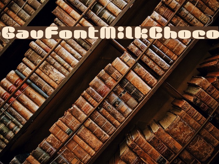 GauFontMilkChoco Example 2
