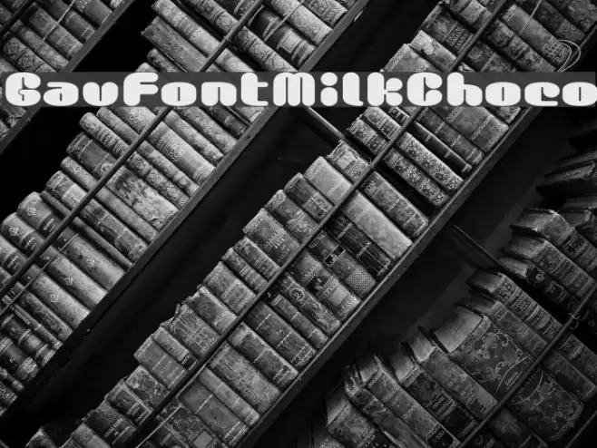 GauFontMilkChoco Font examples
