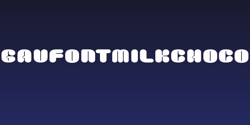 GauFontMilkChoco Social Header