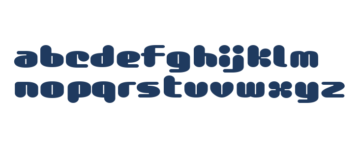 GauFontMilkChoco Lowercase