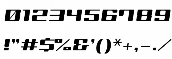 GauFontOverDrive Font OTHER CHARS