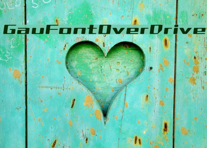 GauFontOverDrive Font examples
