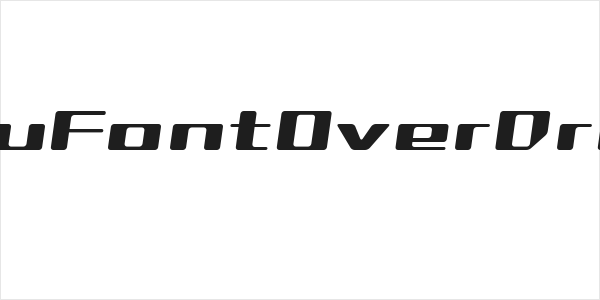 GauFontOverDrive Logo