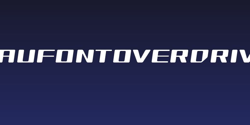 GauFontOverDrive Social Header