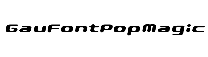 GauFontPopMagic Font