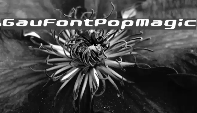 GauFontPopMagic Font examples