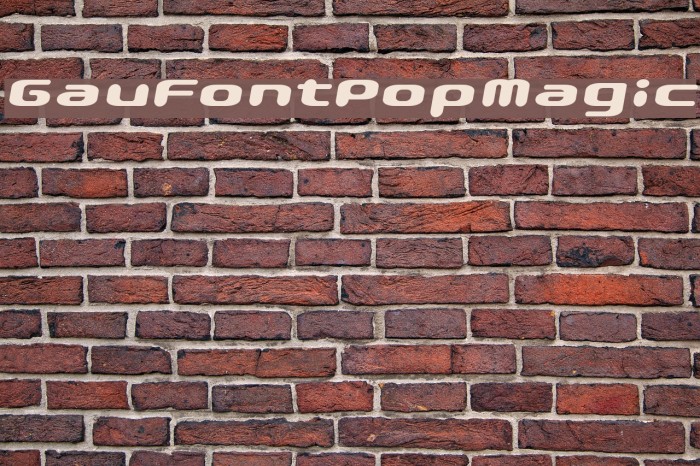 GauFontPopMagic Font examples