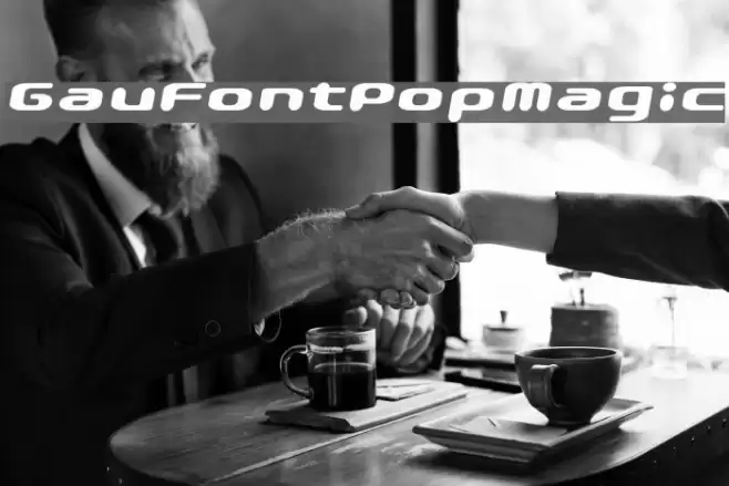 GauFontPopMagic Font examples