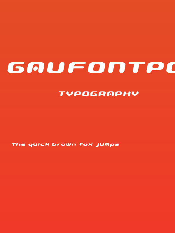 GauFontPopMagic Poster