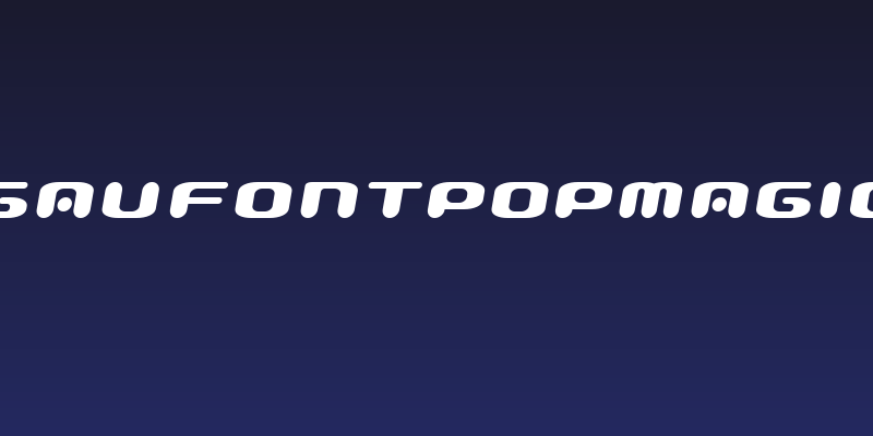 GauFontPopMagic Social Header