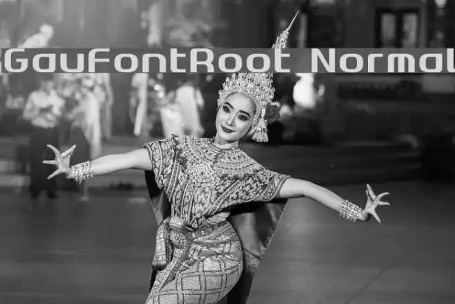 GauFontRoot Normal Font examples