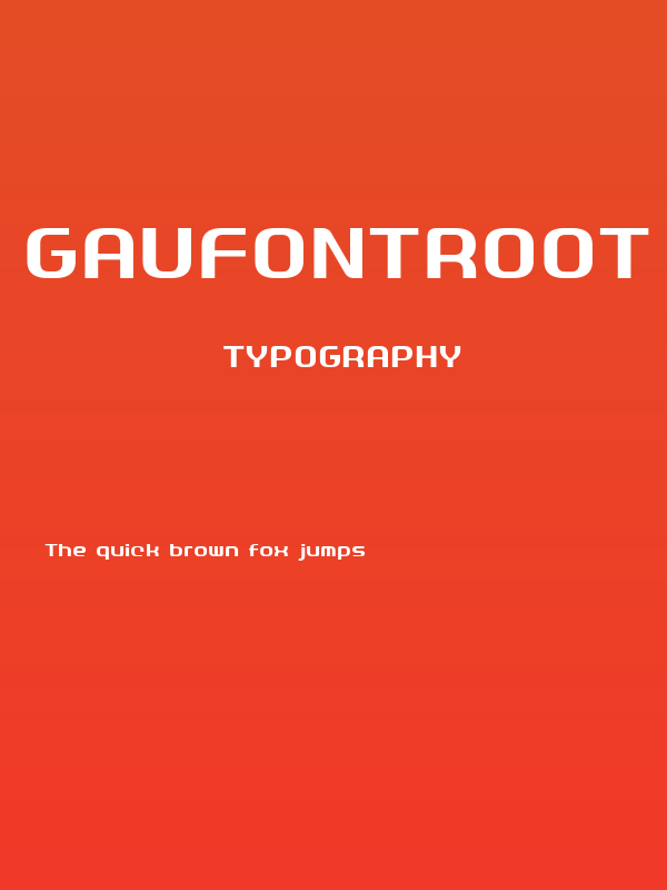 GauFontRoot Normal Poster