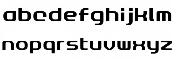 GauFontRoot Normal Schriftart Kleinbuchstaben