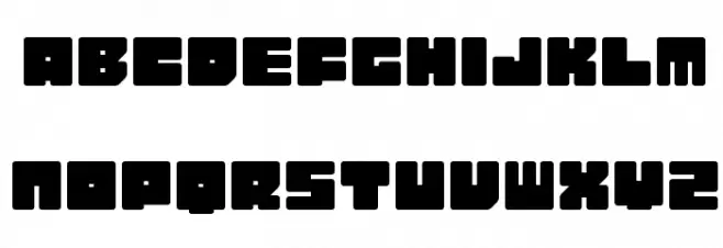 GauFontRubberSoul Schriftart Groß