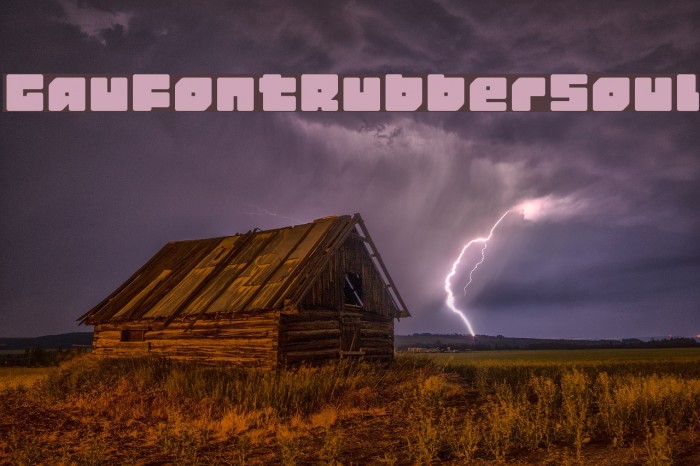 GauFontRubberSoul Font examples