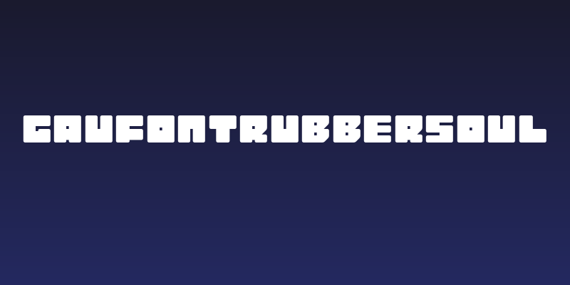 GauFontRubberSoul Social Header