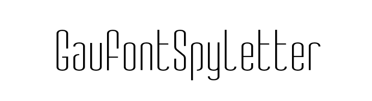 GauFontSpyLetter  नि: शुल्क फ़ॉन्ट्स डाउनलोड