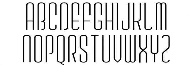 GauFontSpyLetter Schriftart Groß