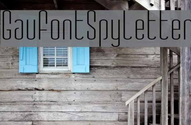 GauFontSpyLetter Example 3