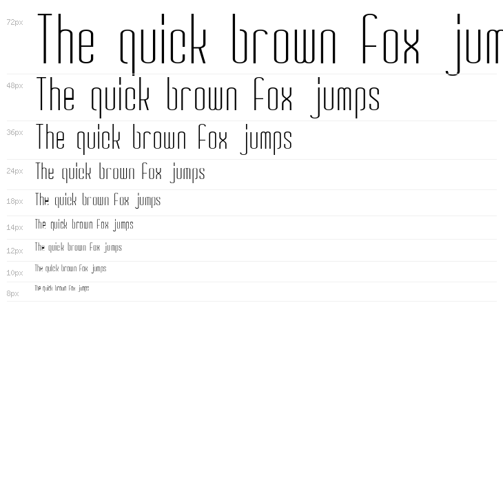 GauFontSpyLetter Waterfall