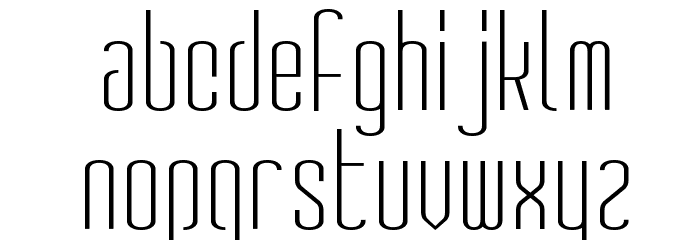 GauFontSpyLetter Font LOWERCASE