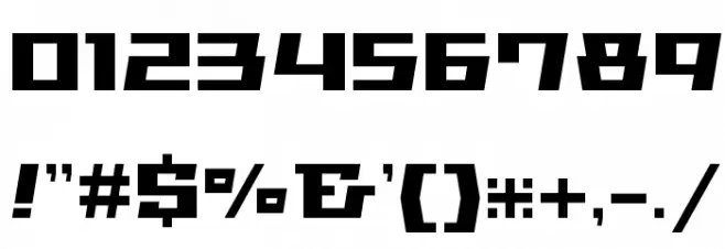 GauFontWhiteBase Font OTHER CHARS