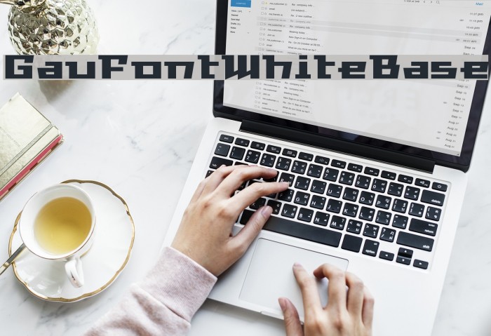 GauFontWhiteBase Example 1