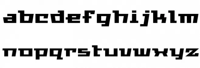 GauFontWhiteBase फ़ॉन्ट लोअरकेस