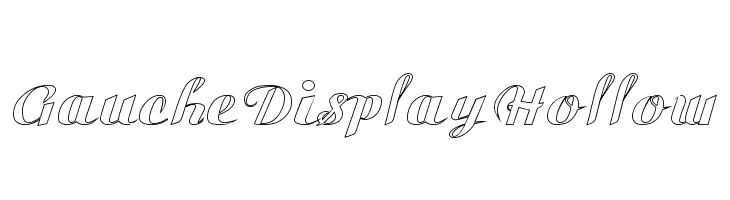 Gauche Display Hollow  Fuentes Gratis Descargar