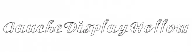 Gauche Display Hollow  تنزيل الخطوط