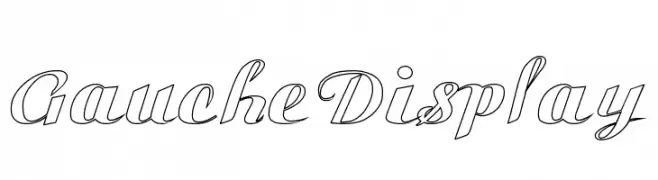 Gauche Display  تنزيل الخطوط