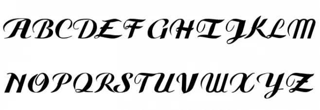 Gauche Display خط أحرف كبيرة