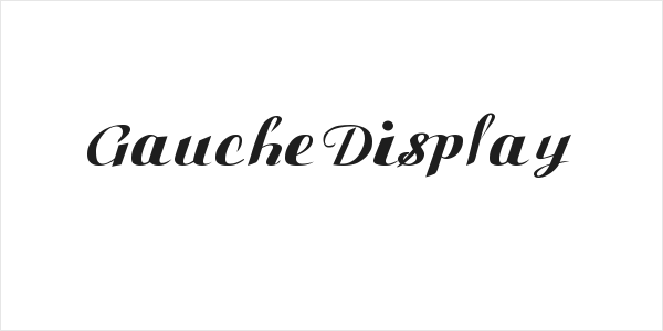 Gauche Display Logo