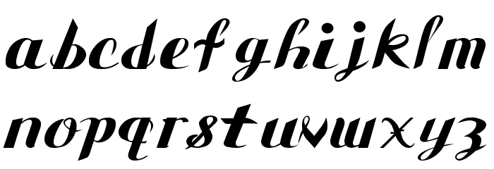 Gauche Display Font LOWERCASE