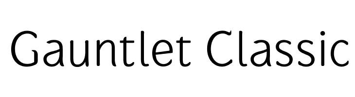 Gauntlet Classic Font
