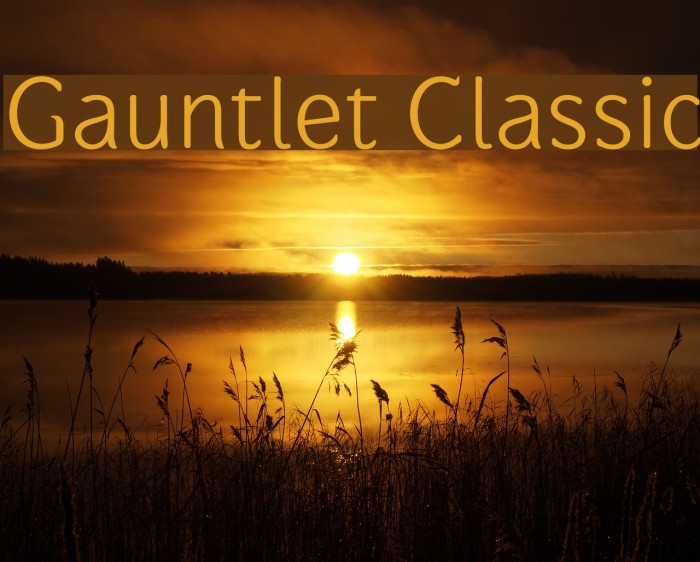 Gauntlet Classic Font examples