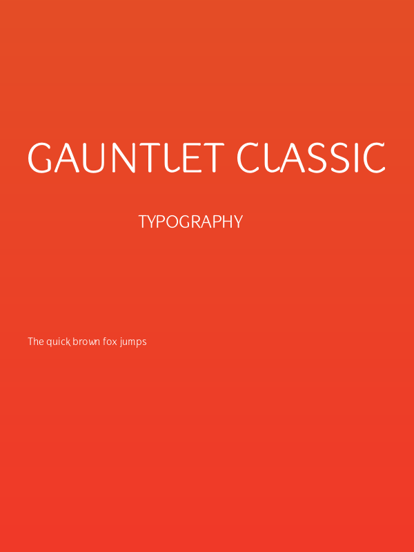 Gauntlet Classic Poster