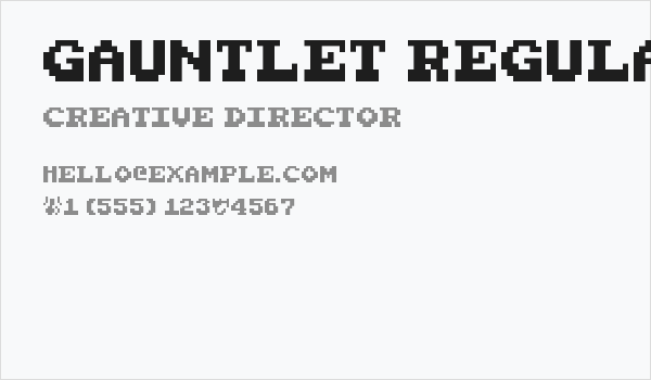 Gauntlet Regular Business Card