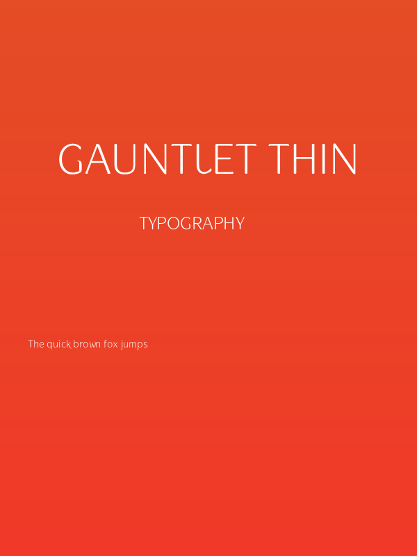 Gauntlet Thin Poster
