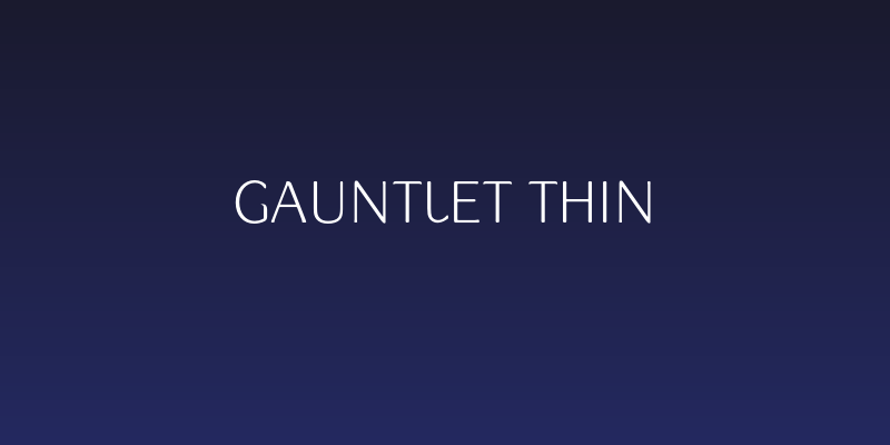 Gauntlet Thin Social Header